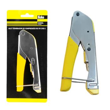 ALICATE CRIMPAR EDA TERMINAL DE COMPRESSAO RG59 e RG6 - 0JW