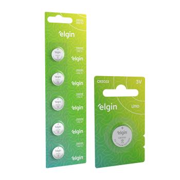 PILHA BATERIA LITIO 3V CR2032 ELGIN UNIDADE