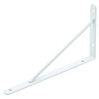 SUPORTE PRATELEIRA MÃO FRANCESA 20CM BRANCA REFORCADA