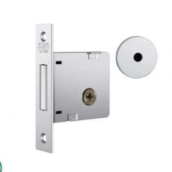 TRAVA DE SEGURANÇA EXTERNA ROSETA REDONDA TETRACHAVE 1004 40MM CROMADA