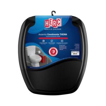 ASSENTO SANITARIO PRETO ENVOLVENTE RETANGULAR THEMA*