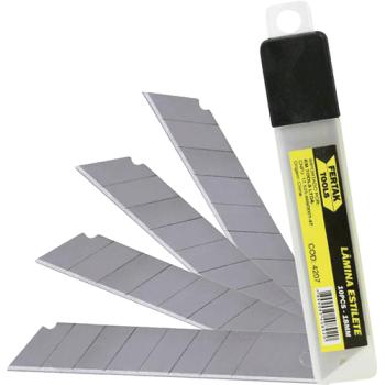 LAMINA ESTILETE ESTREITA 9MM 10 PC BRASFORT