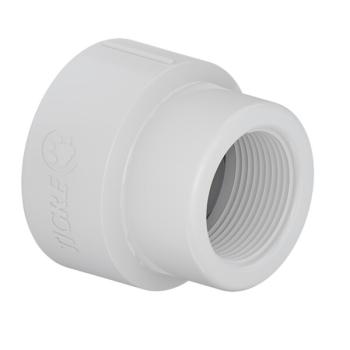 LUVA DE REDUÇÃO PVC BRANCO ROSCÁVEL 1X3/4
