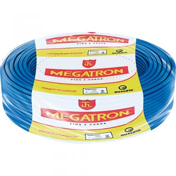 CABO FLEXÍVEL 6,0MM 100METROS AZUL 750V MEGATRON