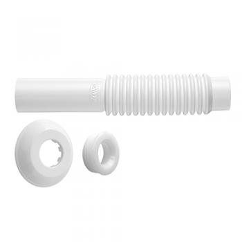 TUBO DE LIGACAO SANFONADO BRANCO BLUKIT