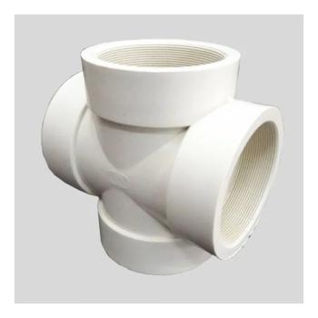 CRUZETA ROSCÁVEL TIGRE PVC 3/4 - BRANCA RRR