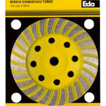 DISCO DIAMANTADA DESBASTE EDA TURBO 115mm - 0QD