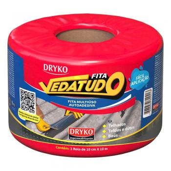 MANTA ASFALTICA ADESIVA VEDATUDO 10CMX10M DRYKO