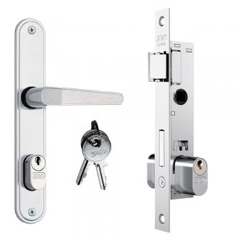 FECHADURA STAM ESTREITA EXTERNA 20MM INOX ALAVANCA - 601-602/03