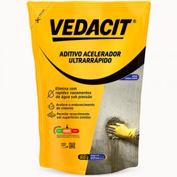 ADITIVO PLASTIFICANTE IMPERMEABILIZANTE VEDACIT ULTRARRÁPIDO 900G BRANCO