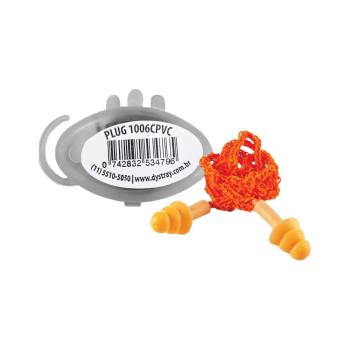 PROTETOR AUDITIVO UMP SILICONE LARANJA COM CORDAO