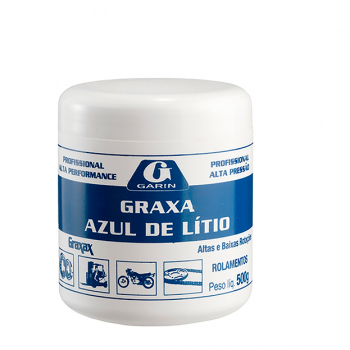 GRAXA GARIN LITIO AZUL PARA ROLAMENTO POTE 500g.