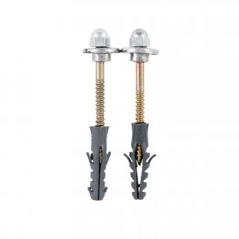 PARAFUSOS LATONADOS PARA VASO SANITÁRIO BUCHA 8MM PAR