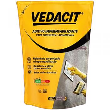 ADITIVO IMPERMEABILIZANTE CONCRETO E ARGAMASSA BRANCO 900ML VEDACIT