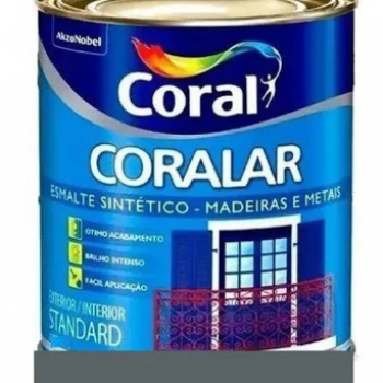 TINTA ESMALTE SINT. 1/4 CINZA ESCURO BR CORALAR