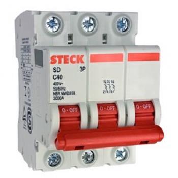 DISJUNTOR TRIPOLAR DIN STECK 3P 40A