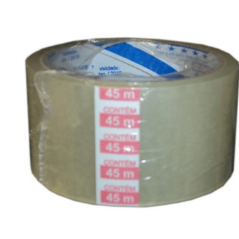 FITA ADESIVA TRANSPARENTE 45MMX45M