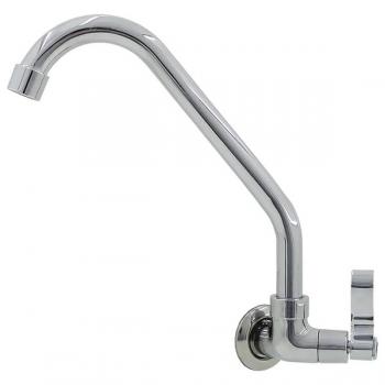 TORNEIRA BICA MOVEL COZINHA 1/4 VOLTA CROMADO E ACABAMENTO ABS C 62