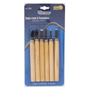 FORMÃO ENTALHO PARA MADEIRA COM 6 PEÇAS S-06 WESTERN