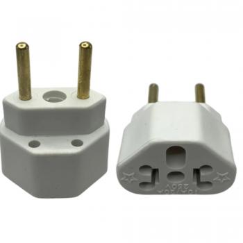 ADAPTADOR DE TOMADA BOB CORAÇÃO PRETO e BRANCO 10A/20A