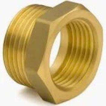 BUCHA DE REDUCAO 3/4 X 1/2 DE METAL AMARELA