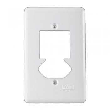 PLACA CONJUNTO ILUMI STYLUS BRANCO 4x2 - 2 INTERRUPTORES + 1 TOMADA - 20430
