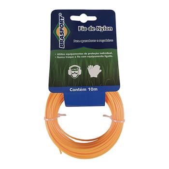 FIO NYLON 1,8MM/10MT RED BRASF 7532
