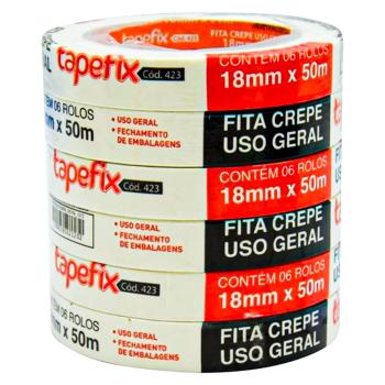 FITA CREPE ADERE USO GERAL 423 - 18mm x 50m