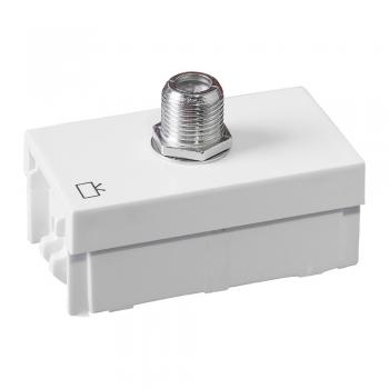 MODULO ILUMI SLIM TOMADA CONECTOR PARA FIO COAXIAL BRANCO - 8163