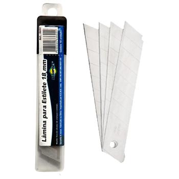 LAMINA ESTILETE LARGA BRASFORT 18mm COM 10 PECAS