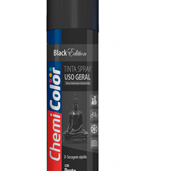 TINTA SPRAY 400 ML PRETO BRILHANTE CHEMICOLOR