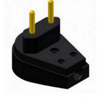 PINO PRENSA CABO ILUMI 2 POLOS 10A. GIGANTE PRETO/BRANCO 1414