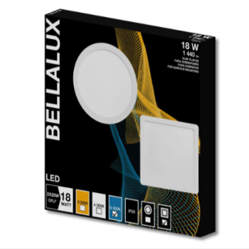 LUMINARIA LED BELLALUX SOBREPOR SLIM QUADRADO 18W 6500K BR