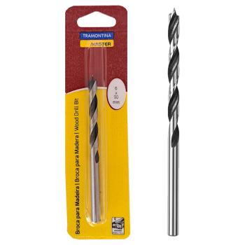 BROCA ACO CARBONO MADEIRA TRAMONTINA 3 PONTAS 6mm - 43143/106