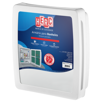 ARMARIO BANHEIRO 37X34X10 HERC BRANCO