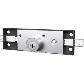 FECHADURA STAM PORTA DE AÇO CHAVE TETRA  PRETO FOSCO