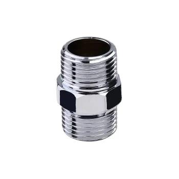 NIPLE MACHOXMACHO 1/2 X 1/2 BSP CROMADO