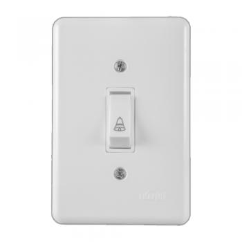 CONJUNTO ILUMI STYLUS BRANCO COM PLACA 1 TECLA CAMPAINHA - 2013