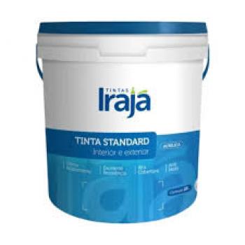 TINTA ACRÍLICA STANDARD COR BRANCO 18L ANTIMOFO - INTERIOR E EXTERIOR - IRAJÁ