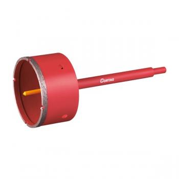 SERRA COPO DIAMANTADA COM HASTE CORTAG 100mm.