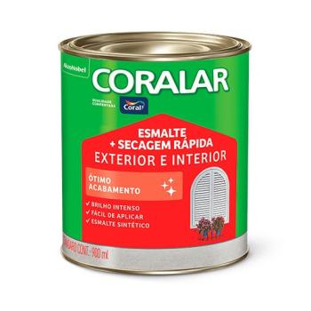 TINTA OLEO ESMALTE SINTÉTICO  1/4 CINZA ESCURO BRILHANTE CORALAR