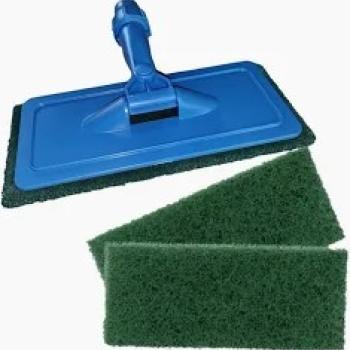ESPONJAS DE FIBRA VERDE COM CABO