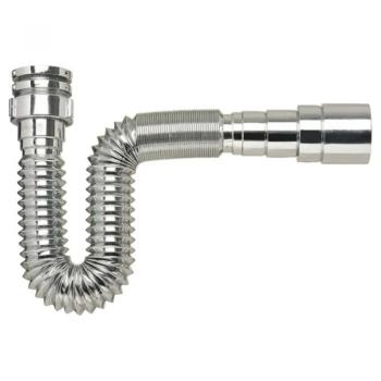 SIFÃO SANFONADO UNIVERSAL EXTENSÍVEL PLÁSTICO CROMADO 1