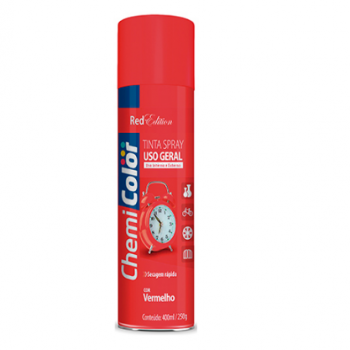 TINTA SPRAY 400 ml  VERMELHO BRILHANTE CHEMICOLOR
