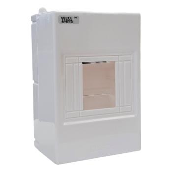 CENTRINHO STECK PVC SOBREPOR BRANCO PARA 4 DISJUNTORES DIN - SSCT4