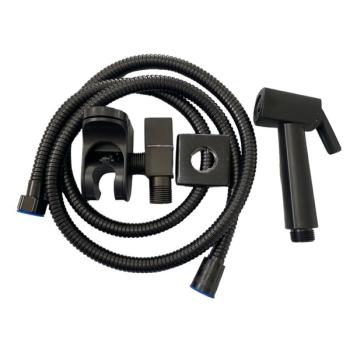 DUCHA HIGIENICA DE METAL QUADRADA PRETA 1585 C-39