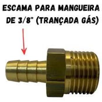 LINHA GAS - UNIAO  1/2 BSP X 3/8 BM - MACHO