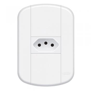 TOMADA PADRAO 2P+T 10A C/P BLANC+