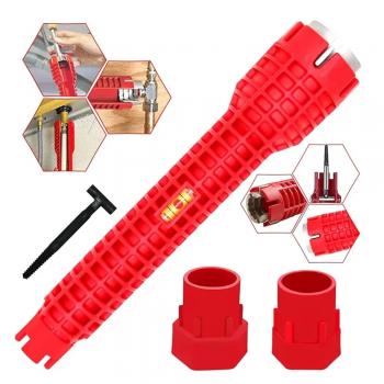 CHAVE GRIFO INSTALADOR HIDRÁULICO 8X1 MULTIUSO CANO PIA TORNEIRA FILTRO