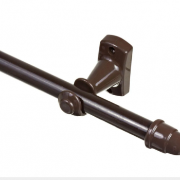 VARAO CORTINA 1.5M C/SUP. TABACO/IMBUIA 19MM